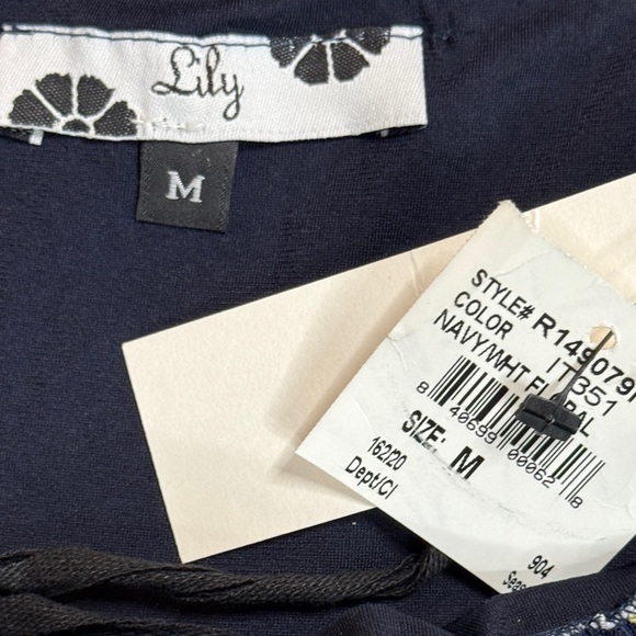 LILY NAVY FLORAL RESORT STYLE HALTER MIDI DRESS **NWT** - Picture 10 of 11